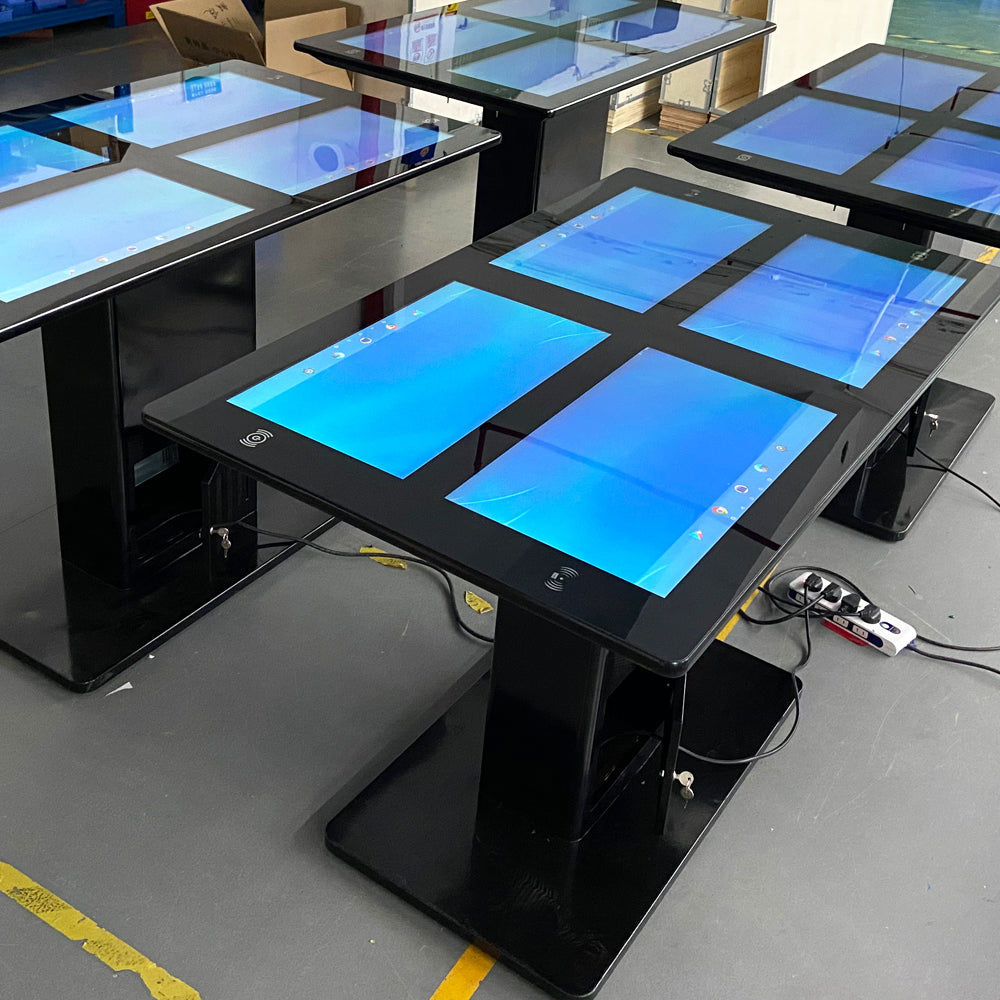 4 x 21.5" Interactive Smart Touch Table with NFC & Wireless Charging