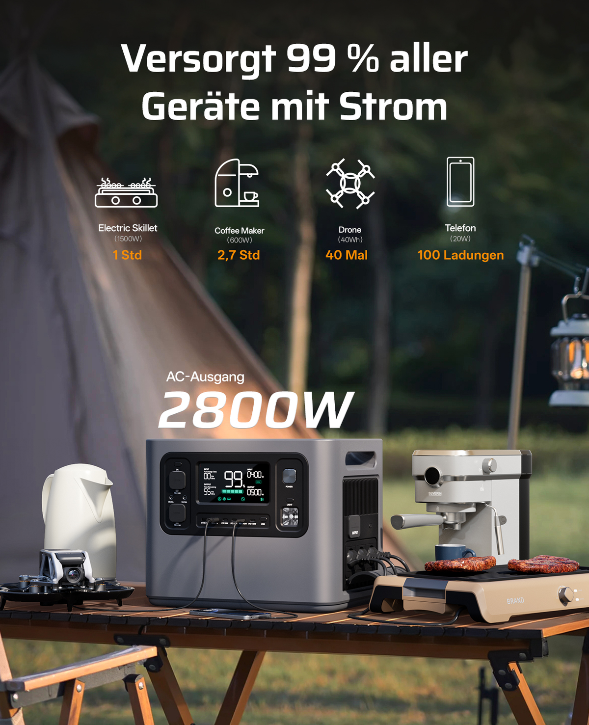 Portable Power Station — 2048–10240Wh LiFePO4 Solar Generator