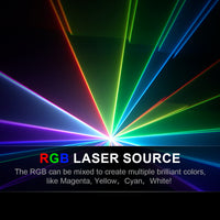 Full-Color 12W RGB Animation Laser Projector — DMX/ILDA image preview
