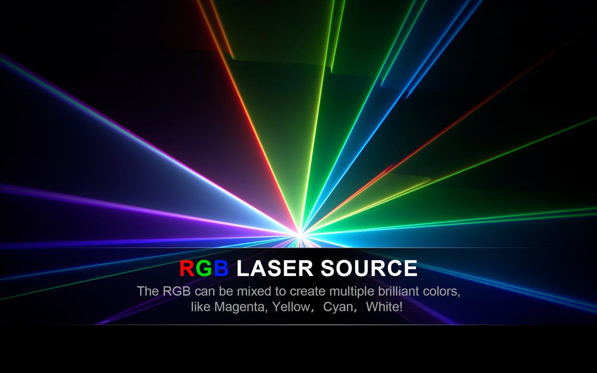 Full-Color 12W RGB Animation Laser Projector — DMX/ILDA