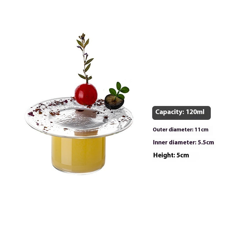 Elegant Inverted Top Hat Cocktail Glass