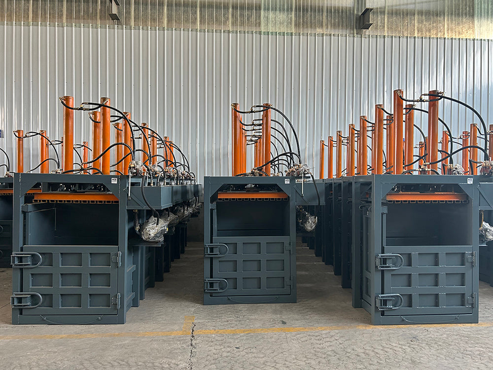Vertical Hydraulic Baler — Cardboard, Plastic & Scrap Compactor