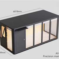 Vista previa de la imagen de Caseta modular de aluminio para jardín — oficina prefabricada (precio por pie cuadrado)