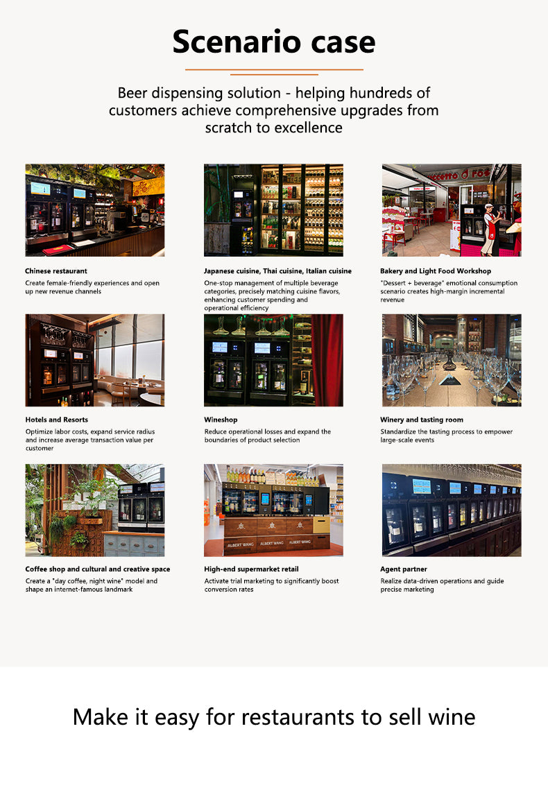 Commercial Wine Dispenser — 4-Tap with Argon Preservation