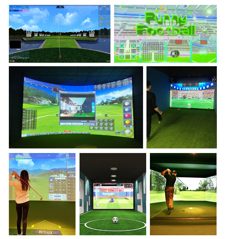 Simulador multideporte de interior — Golf y fútbol
