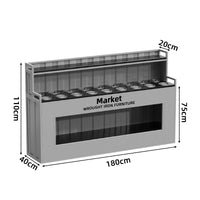 Commercial Wrought Iron Condiment Station — Self-Service Sauce Bar Counter image preview