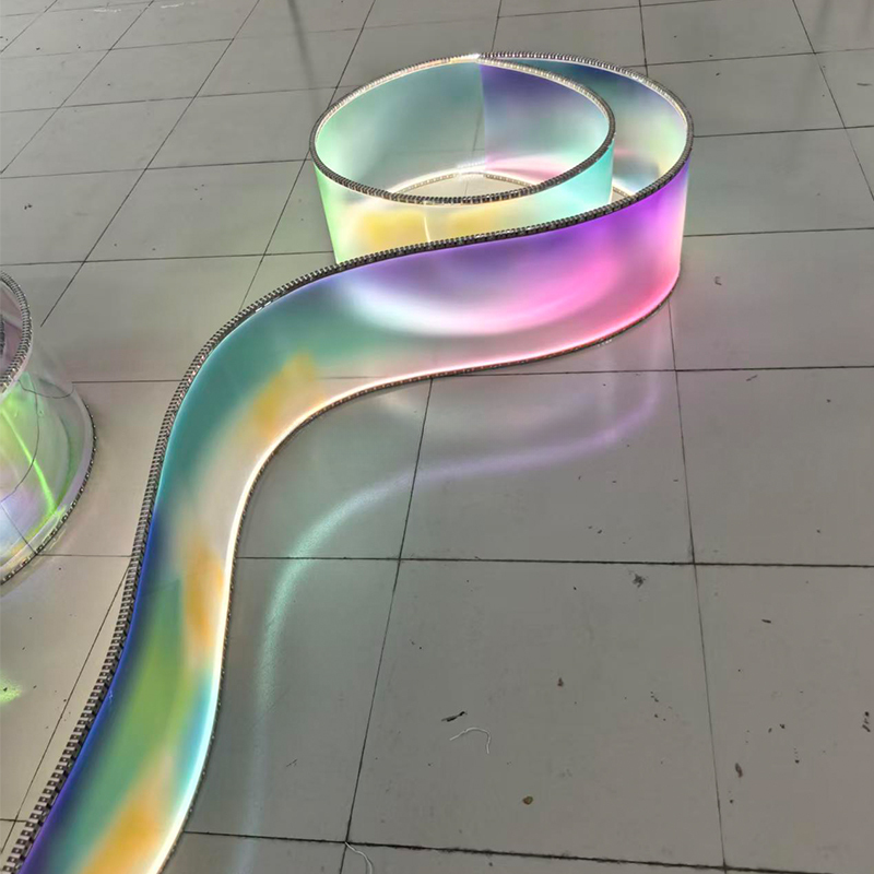 LED Glowing Ceiling Drapery — Translucent Wedding & Event Fabric