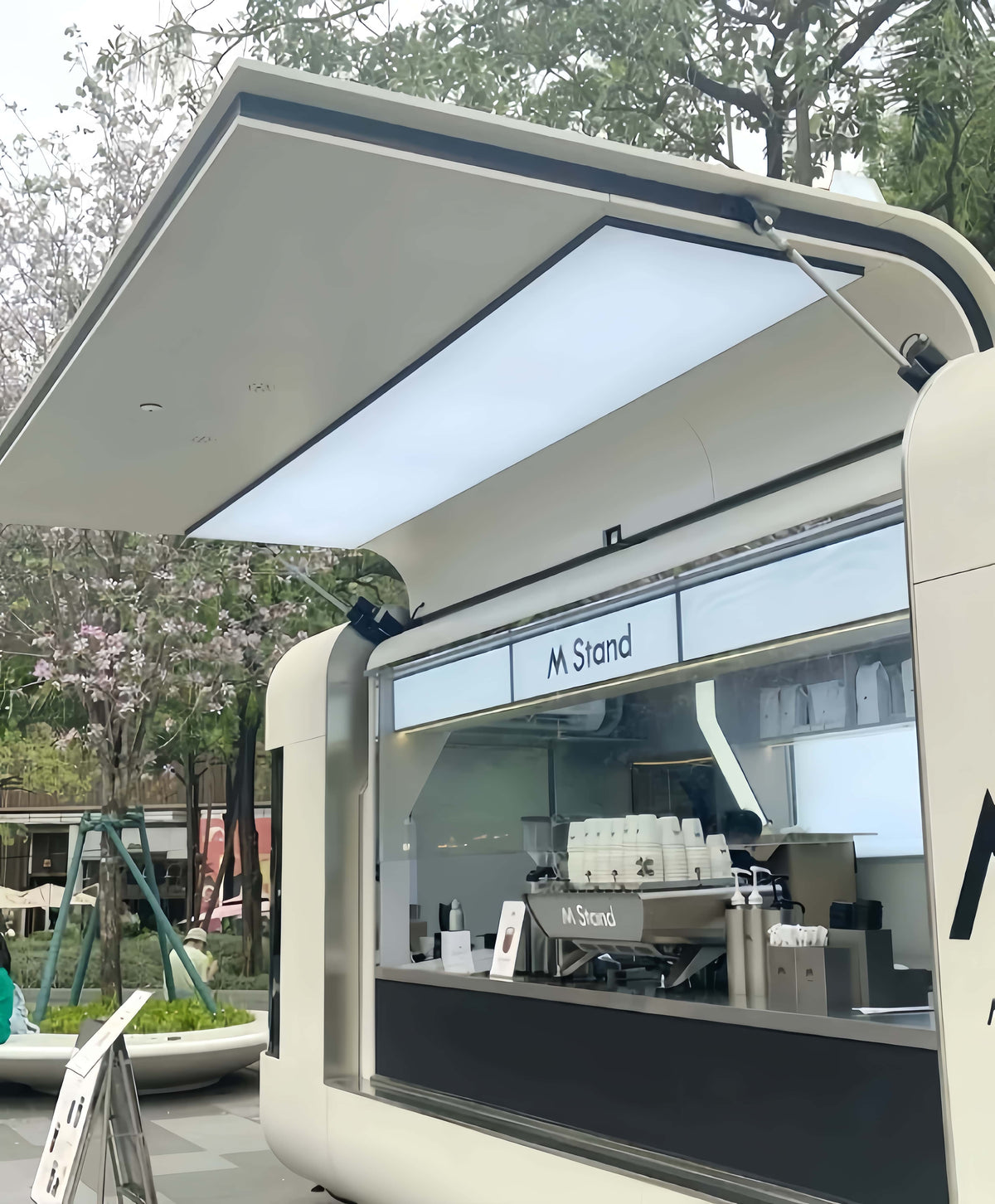 Commercial Mobile Food Trailer with Full Kitchen — BBQ & Bar