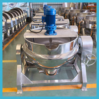 Commercial Tilting Electric Jacketed Kettle with Agitator image preview