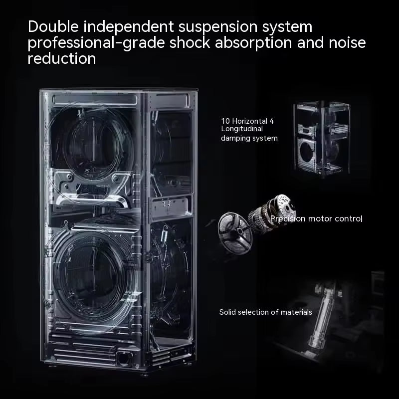 Dual-Drum Washer Dryer Combo — 15 kg Front-Load
