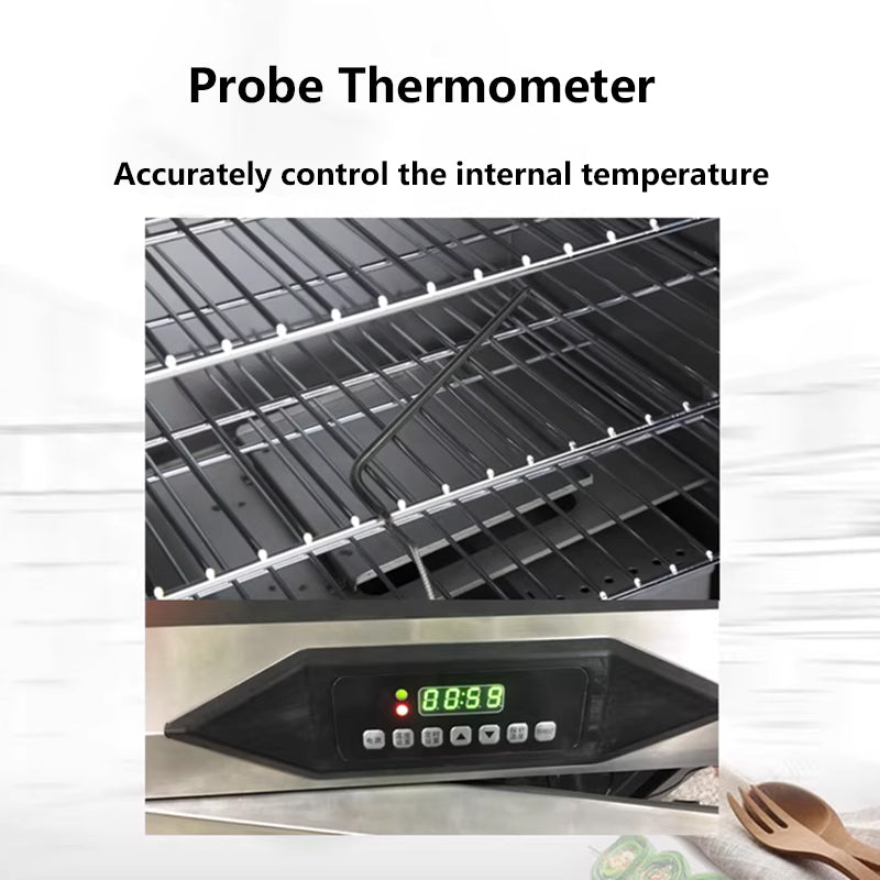 Commercial Electric Meat Smoker Oven — 60L Stainless Steel