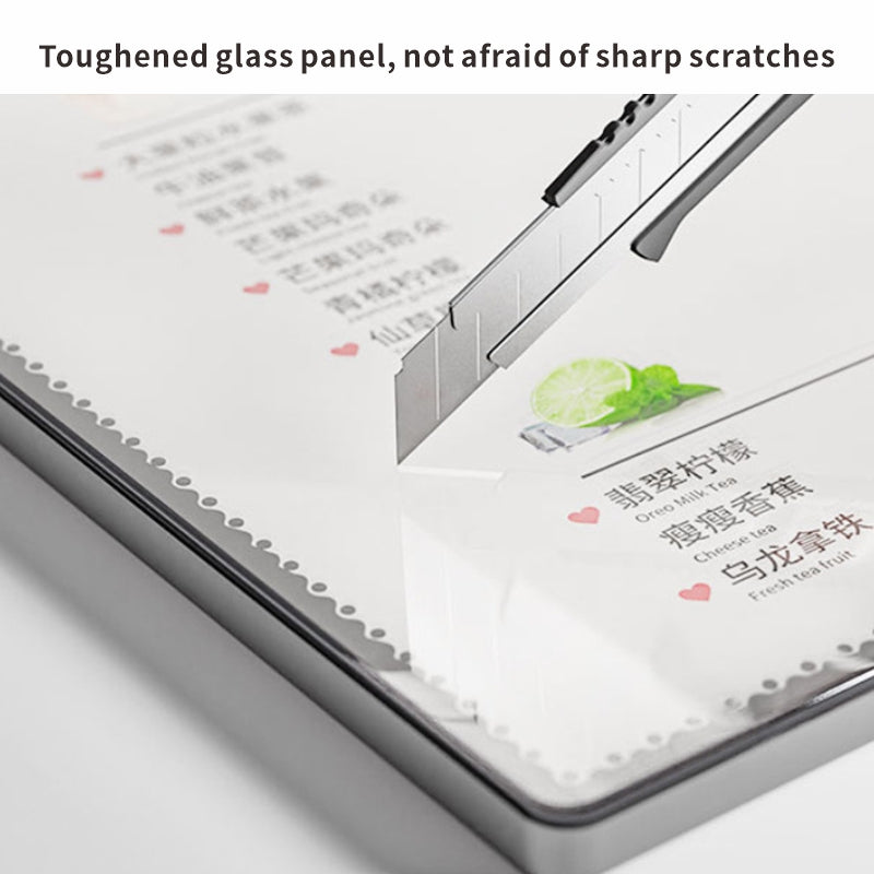 Ultra-Slim LED Menu Light Box — Aluminum Frame, Backlit Display