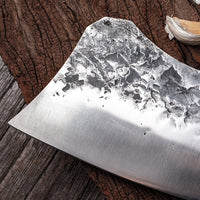 Brutal Stainless Steel Chef Knife with Wenge Handle image preview