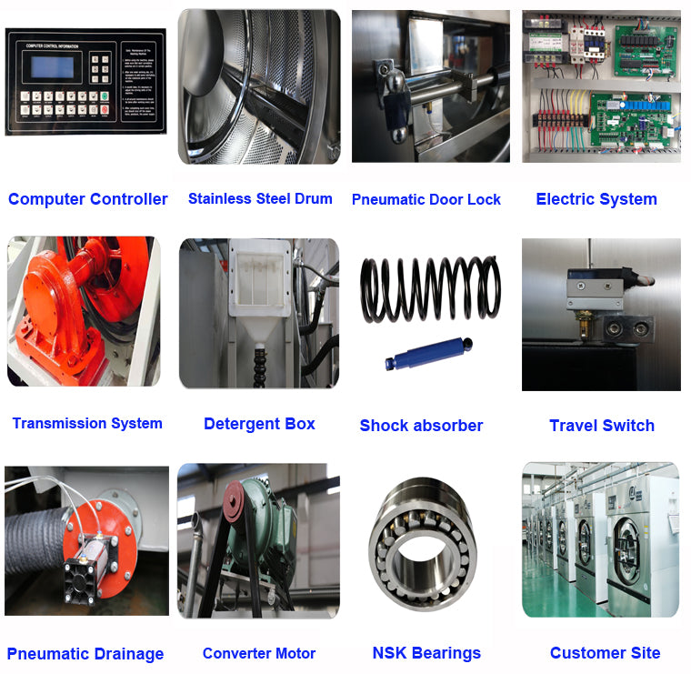 Industrial Washer Extractor — 100 kg Fully Automatic