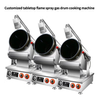 Commercial Gas Drum Stir-Fry Machine — Tabletop Automatic Cooker image preview