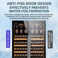 Constant-Temperature Double-Door Wine Cabinet with Built-In Ice Bar image preview