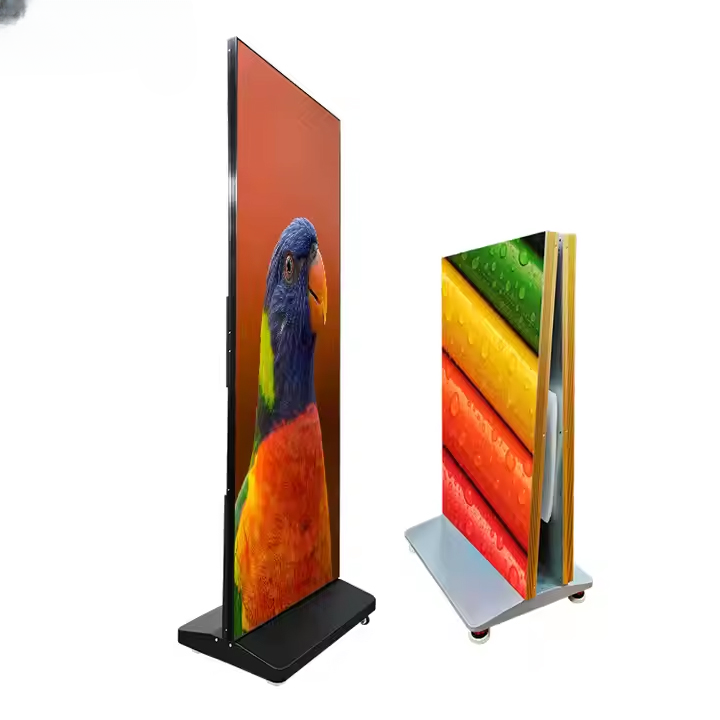 Modular LED Poster Display — Free-Standing GOB Screen