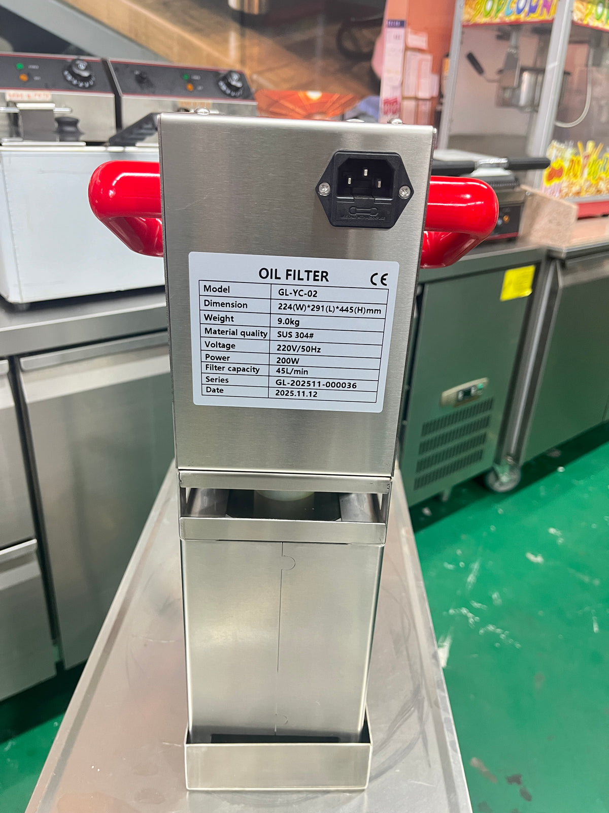 Centrifugal Fryer Oil Filter Machine