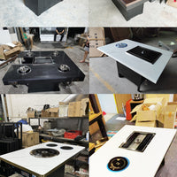 Smoke-Free Hot Pot Table — Marble Top, Built-In Induction image preview
