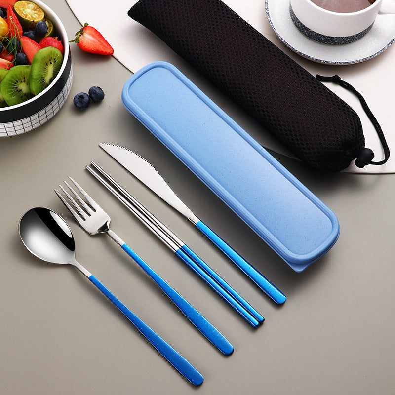 Stainless Steel Dinnerware Cutlery Sets with Case