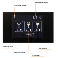 Automatic Wine Dispensing System — Lighted Stainless Steel Cooler image preview