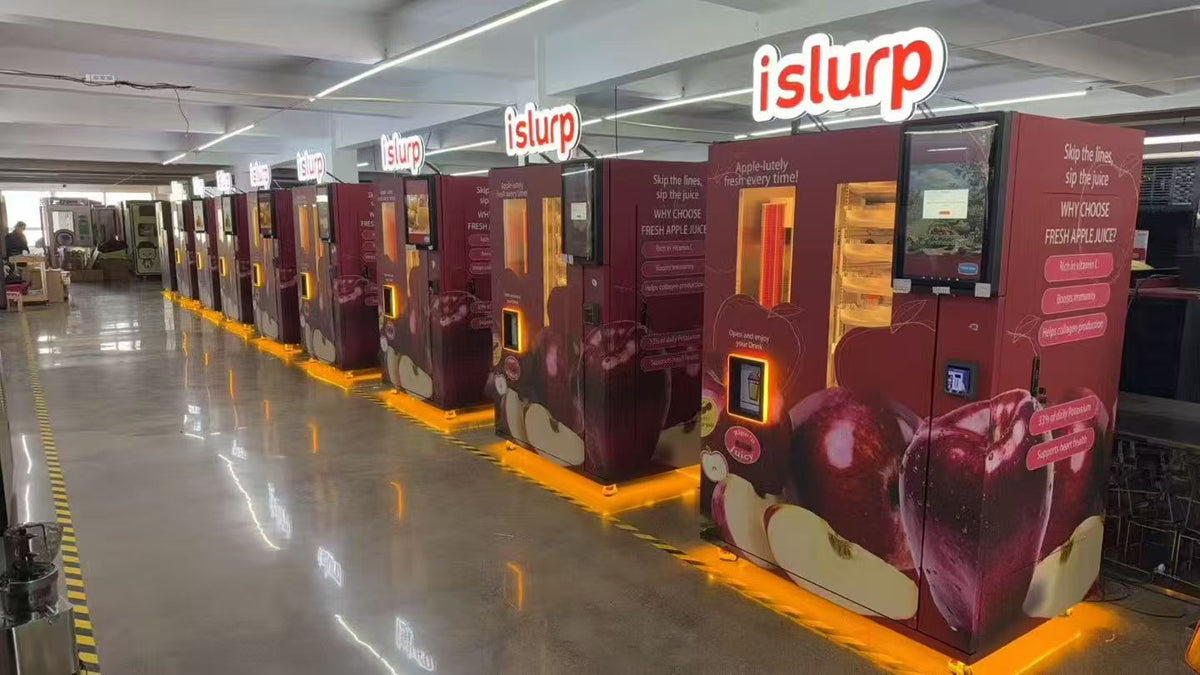 Fresh-Squeezed Juice Vending Machine — Refrigerated, Touchscreen