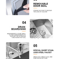 Custom Cocktail Bar Station — Refrigerated Underbar Workstation image preview