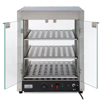 Commercial 3-Tier Heated Display Case — Countertop Pastry &amp; Food Warmer image preview