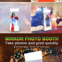 Magic Mirror Photo Booth with Camera, Flash &amp; Printer image preview