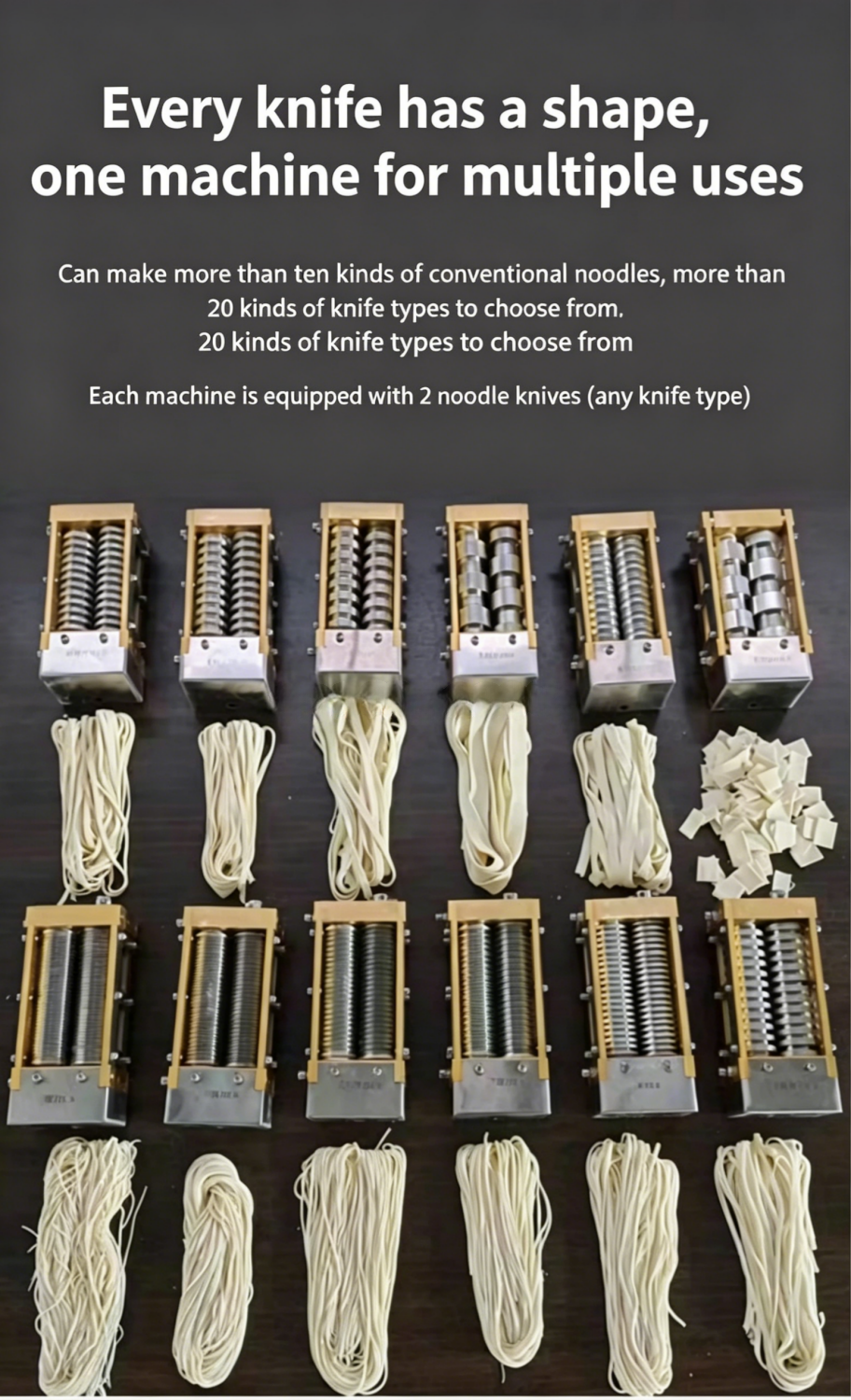 Commercial Automatic Fresh Noodle Machine — Mixer & Cutter