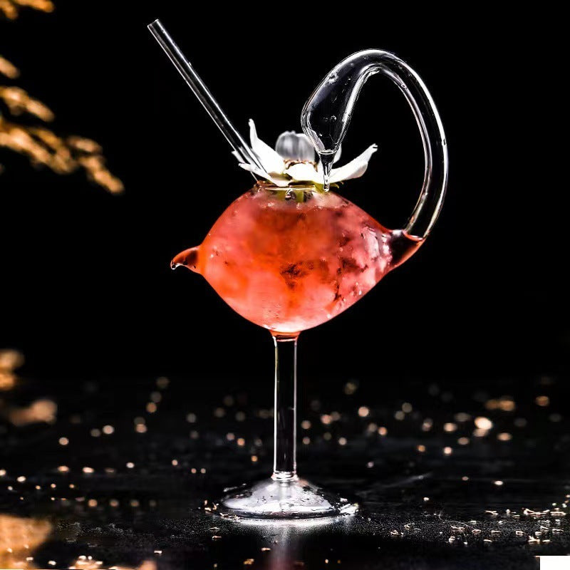 Handcrafted Swan Cocktail Glass — Hand-Blown Borosilicate, structure Single-layer