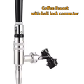 Faucet with ball lock connector