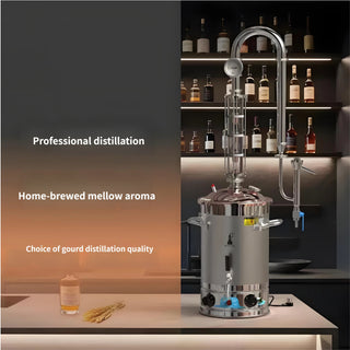 Copper Alembic Still — 4-Column Distillation Tower