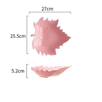 Maple Leaf &amp; Eucalyptus Ceramic Plate Collection image preview