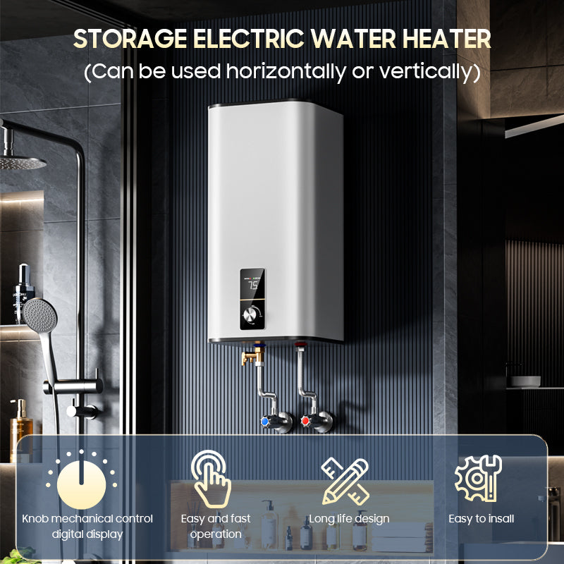 Electric Storage Water Heater — Enamel Tank, 10–100 L