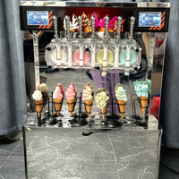 Commercial Soft Serve Ice Cream &amp; Slush Machine — 7 Flavors, 4 Cylinders image preview