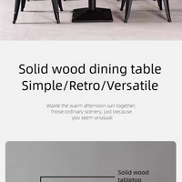 Industrial Metal-Frame Bar &amp; Restaurant Dining Set — Table and Chairs image preview