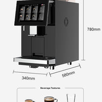 Commercial Self-Service Espresso Machine — Dual Bean Hopper, 20 Bar image preview