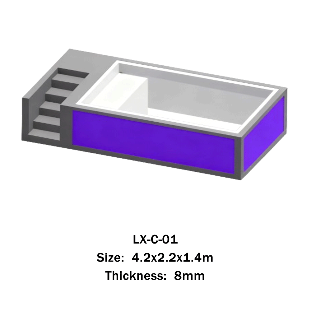 Prefab Above-Ground Fiberglass Swimming Pool — Container Series