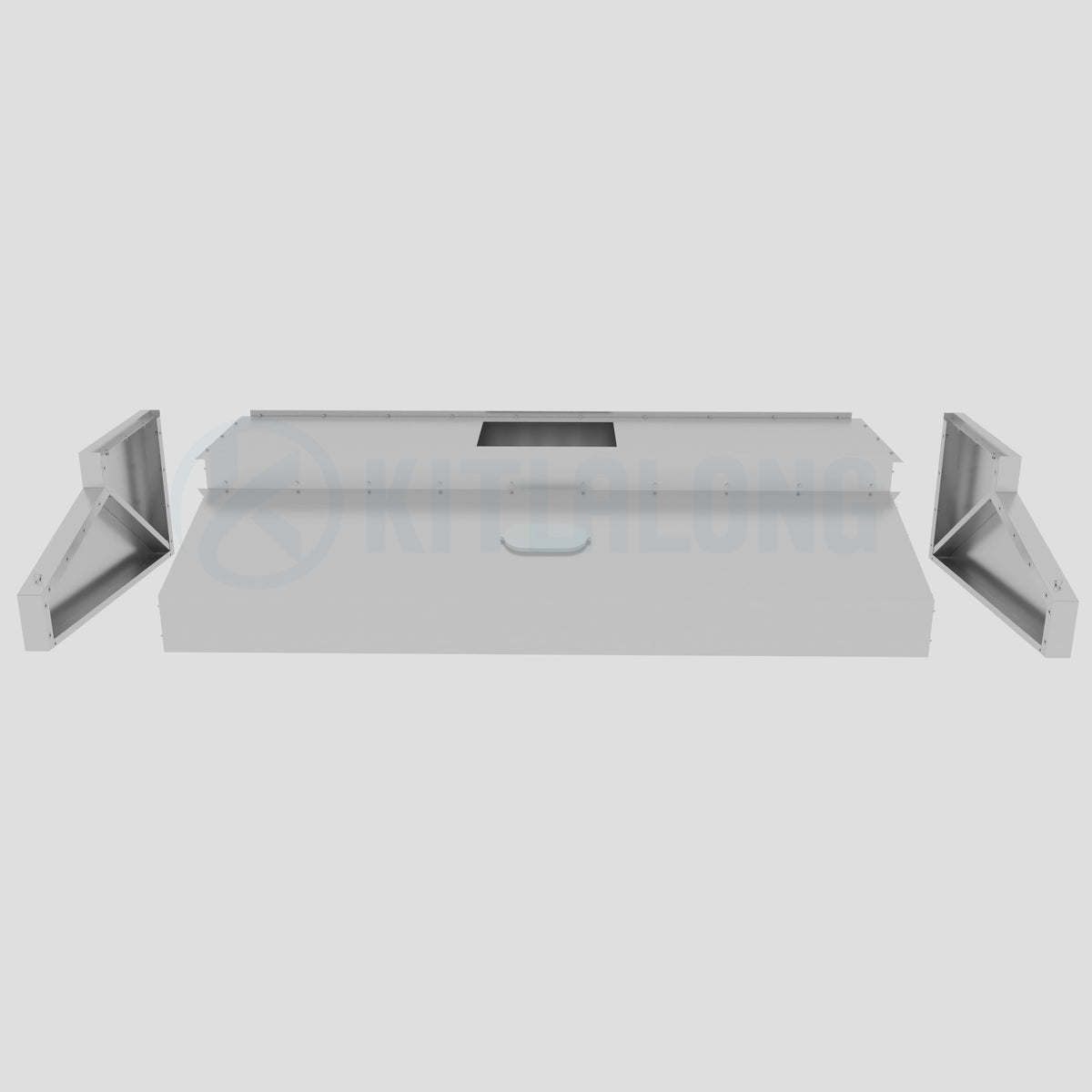 Commercial Stainless Steel Wall-Mounted Exhaust Hood with Filter