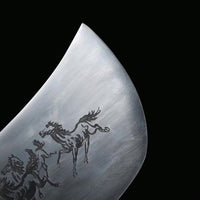 Premium Japanese Chef's Knife with Mustang Engraving image preview