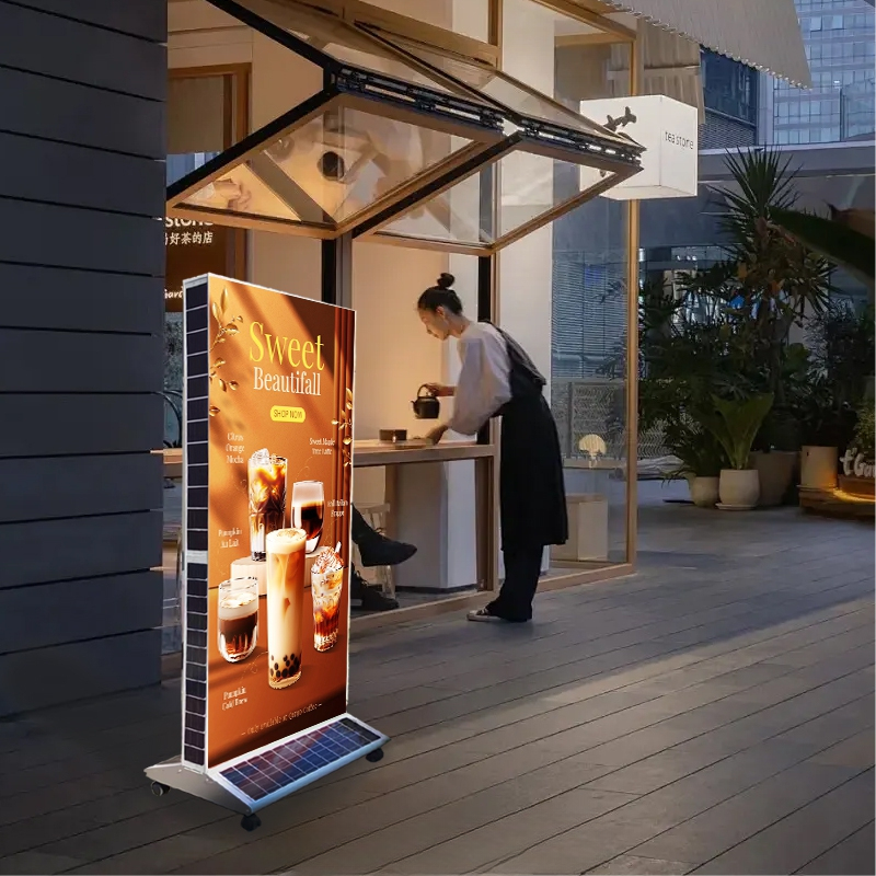 Solar LED Light Box — Outdoor Double-Sided Illuminated Sign