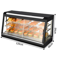 Commercial Stainless Steel Heated Food Display Showcase — 3-Tier image preview