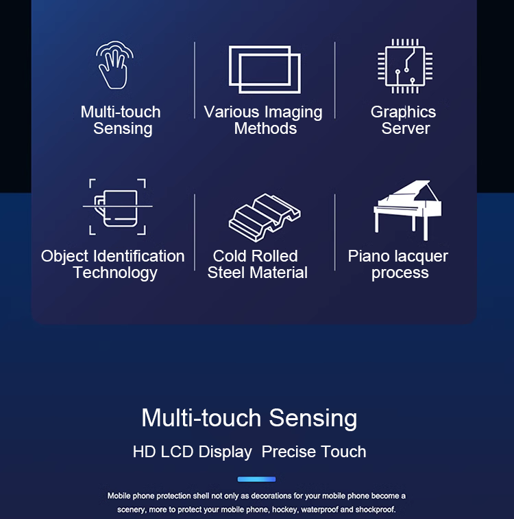 43" Interactive Touch Table with Object Recognition
