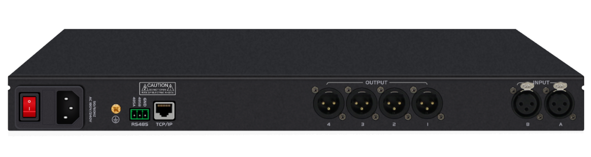Professional Digital Audio Processor — 2-In / 4-Out DSP Matrix, 1U