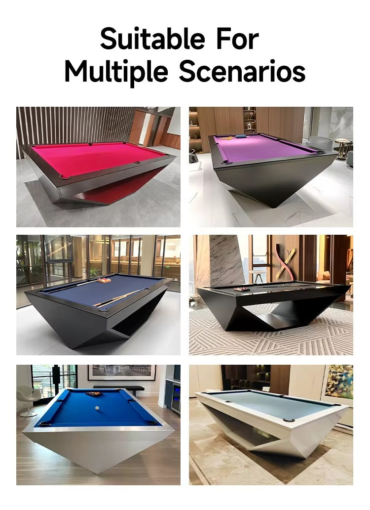 Custom-Design Solid Wood Pool Table — Slate Bed Billiard Table