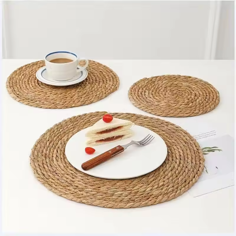 Round Woven Seagrass Charger Plates & Placemats