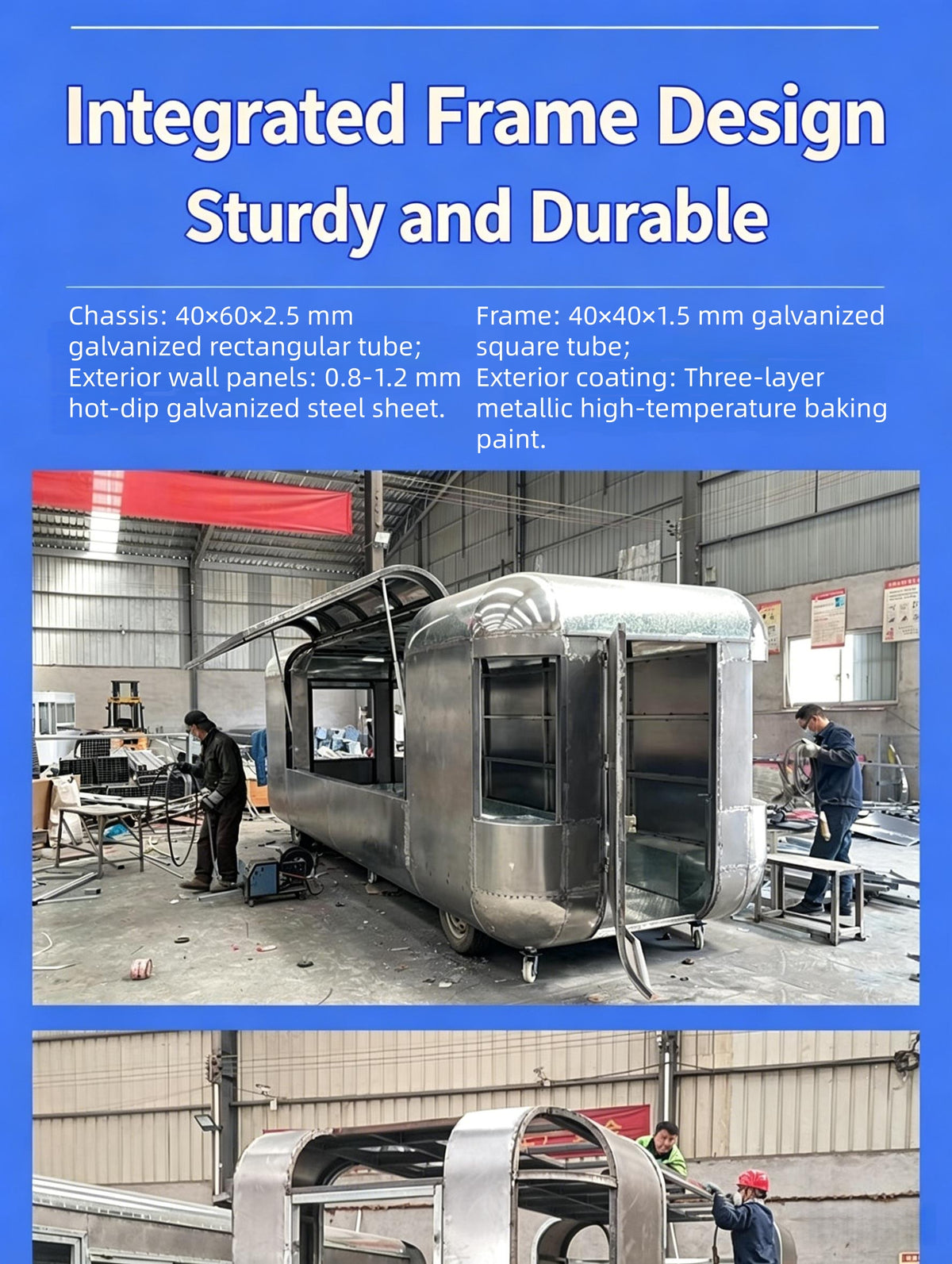 Commercial Mobile Food Trailer with Full Kitchen — BBQ & Bar