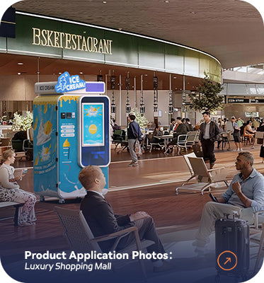 Automatic Soft Serve Ice Cream Vending Machine — 32" Touchscreen, DIY Flavors
