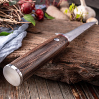 Stainless Steel Boning Knife with Chicken Wing Wood Handle image preview
